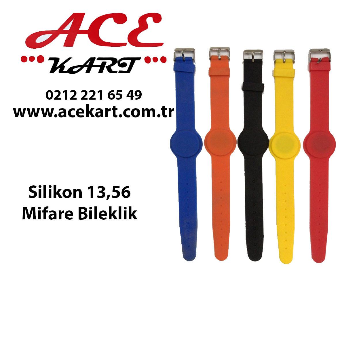 Silikon Bileklik 13,56 mhz Sarı